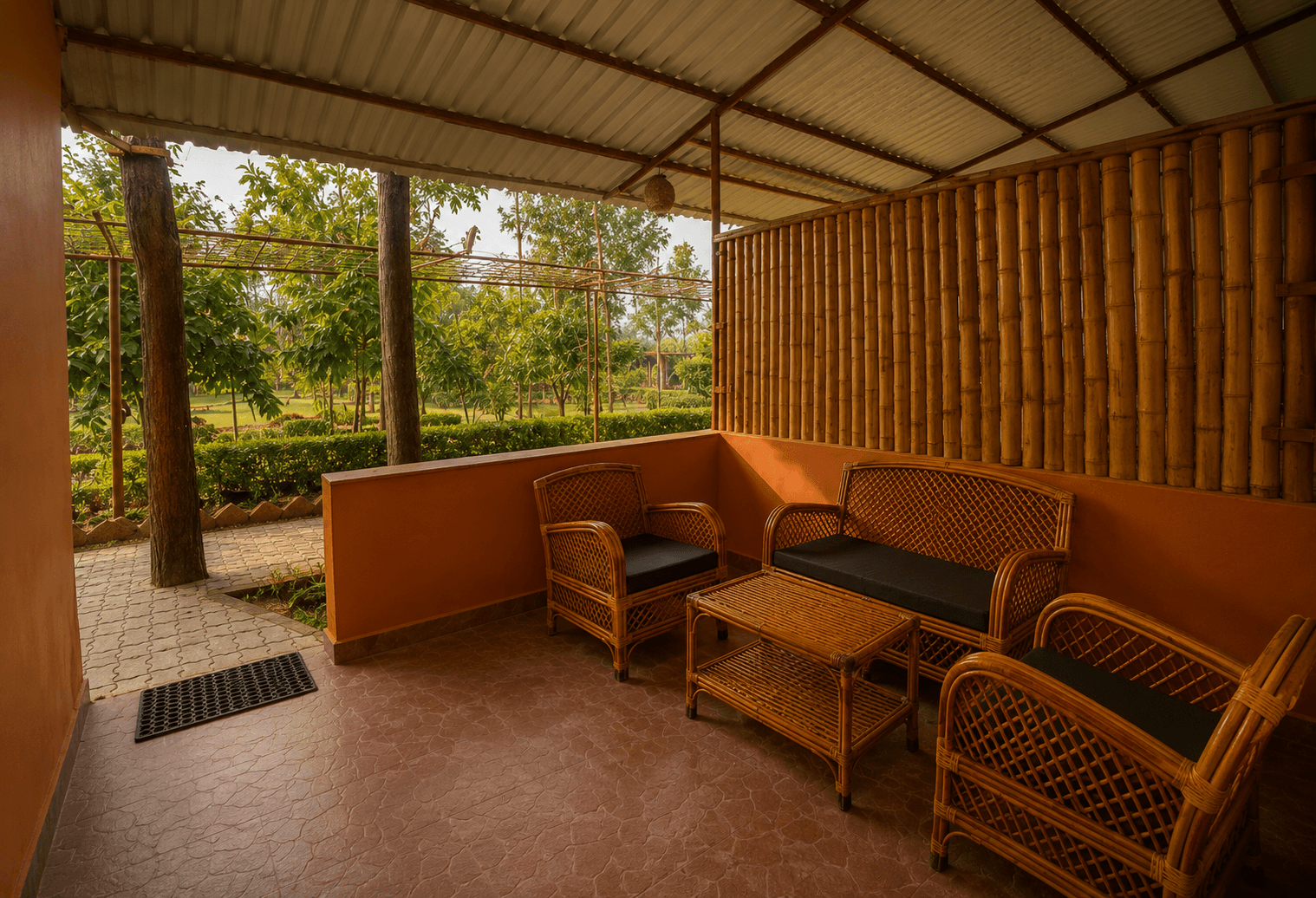Lush tropical greenery and natural surroundings