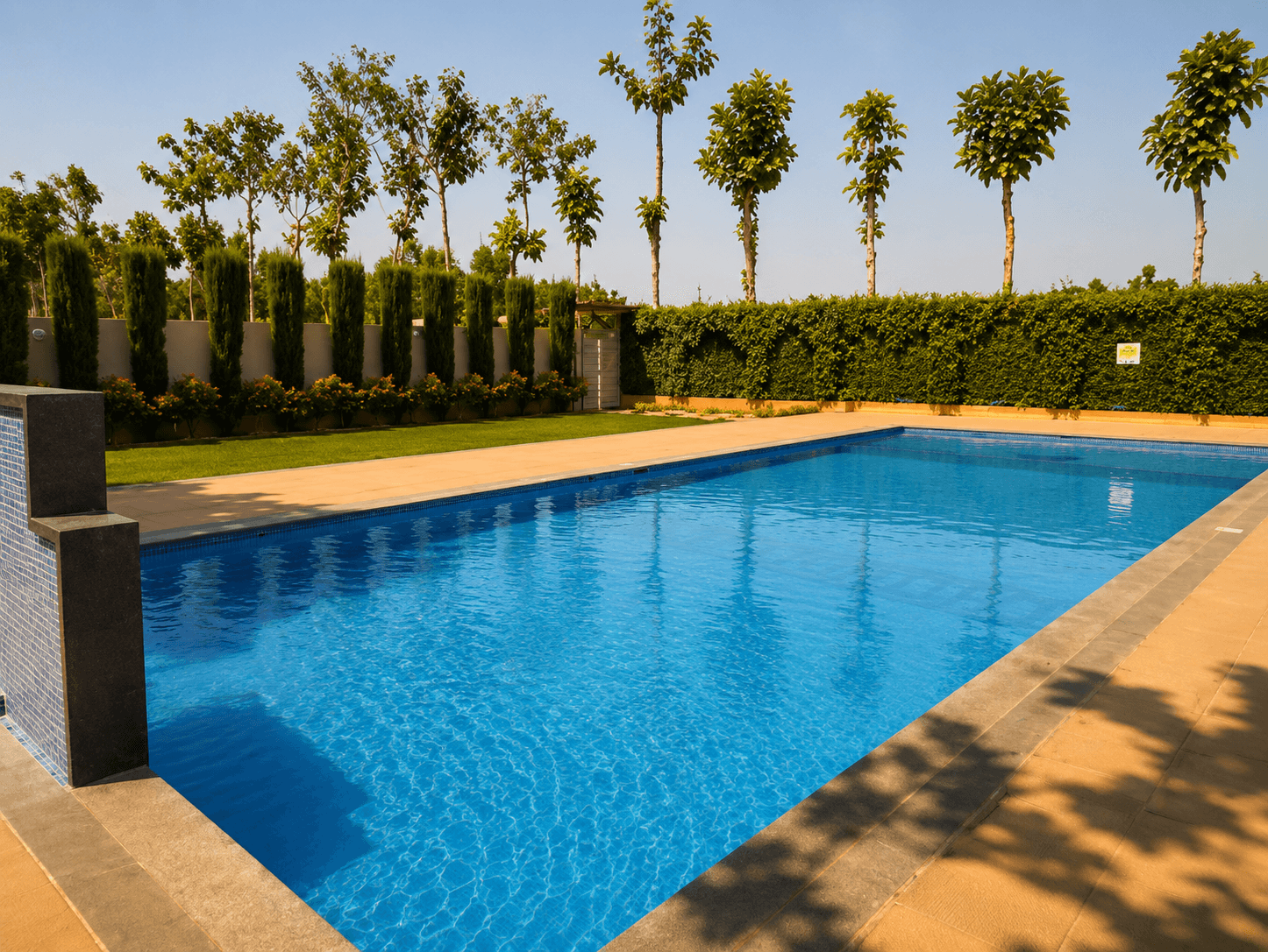 Beautiful outdoor resort setting at Sharmada Hidden Nest